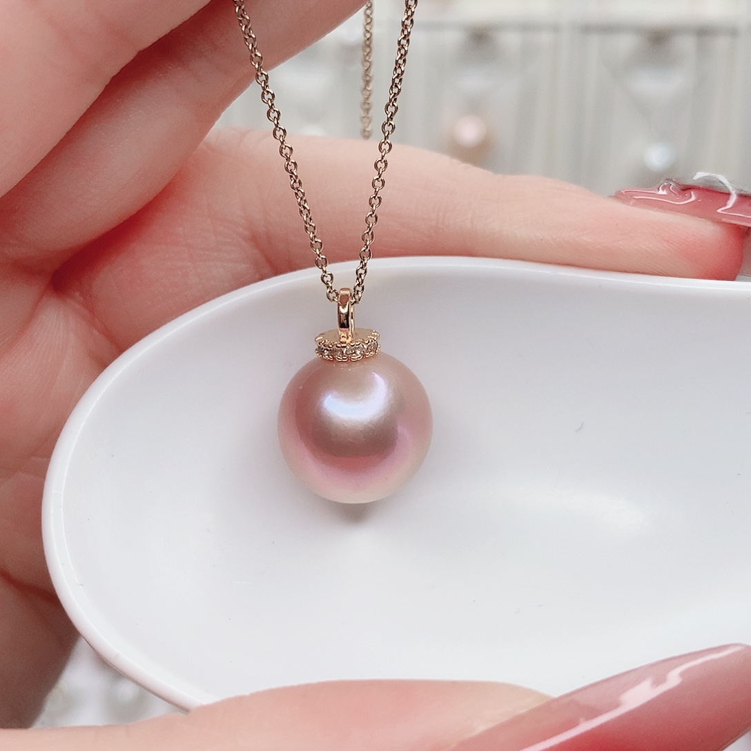 合金淡水珍珠吊坠(赠链)