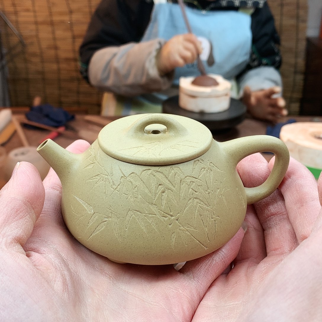 紫砂茶壶平盖石瓢 段泥 150cc