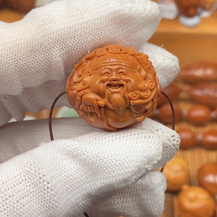 橄榄核吊坠曹华老师横财神