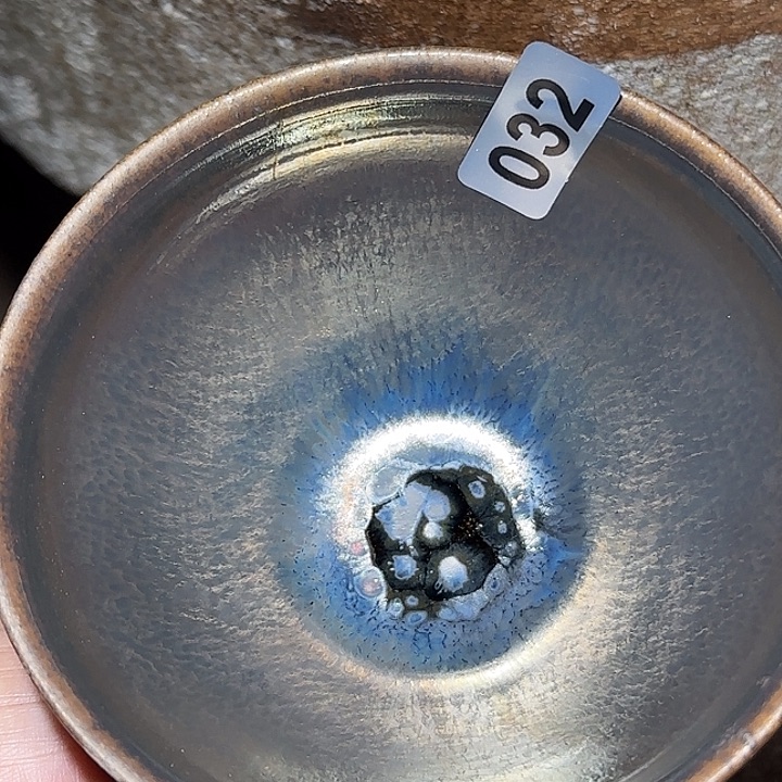 茶盏琢泥窑柴烧开窑