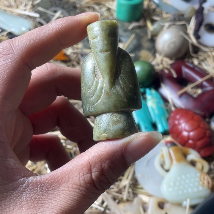 和田玉未镶嵌吊坠(不含链)