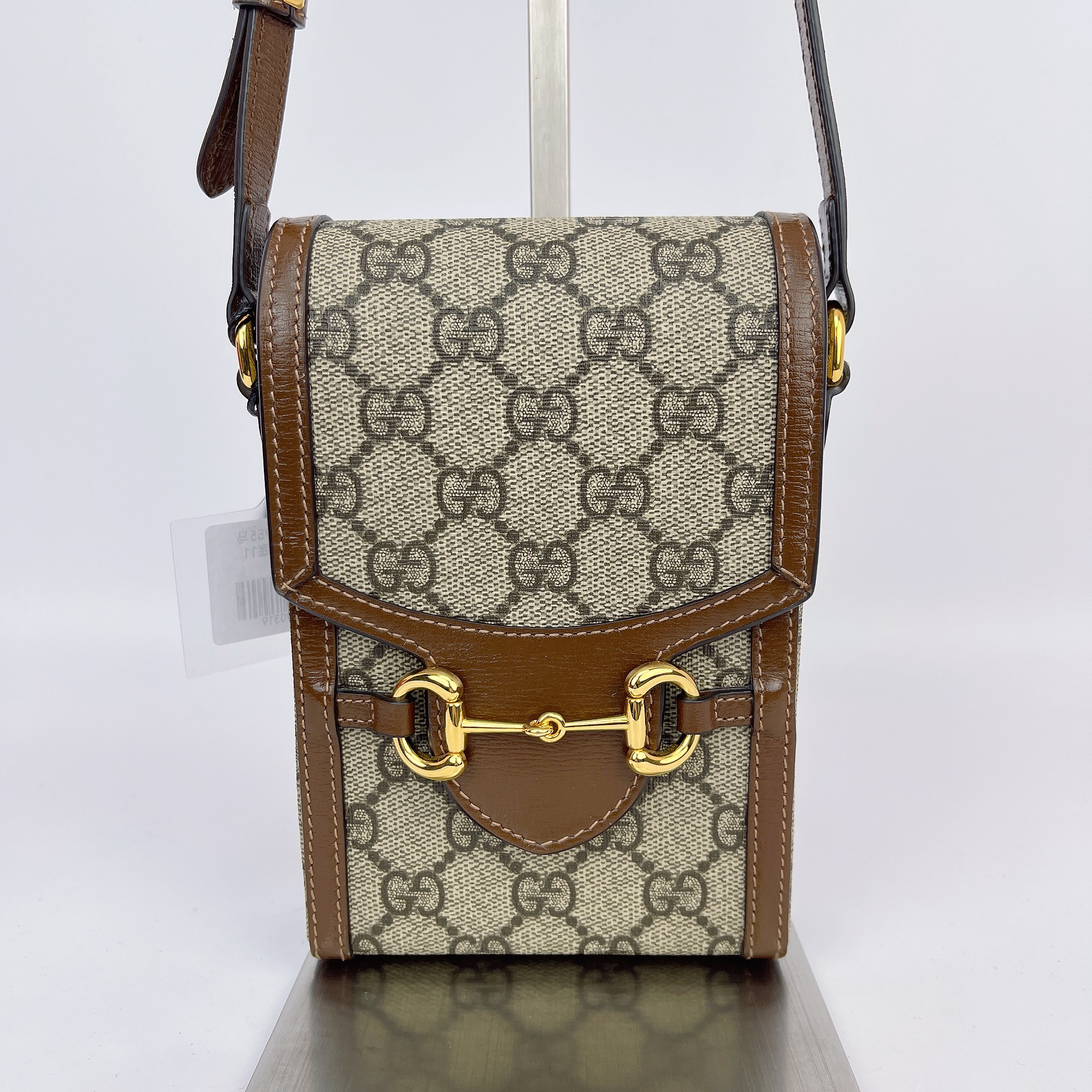 95新 GUCCI/古驰 古驰 老花1955马衔扣手机包底11 M668