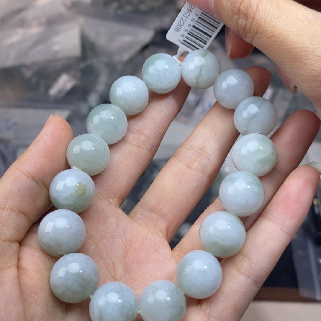 翡翠未镶嵌手链缅甸A货翡翠挂件