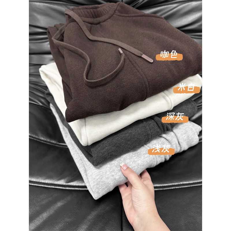 【报恩裤】加绒糯米弯刀裤女2025新款宽松慵懒垂感老钱风阔腿香蕉裤