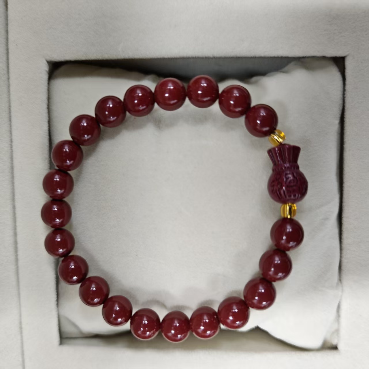 含辰砂工艺品NZ048-经典紫色手链