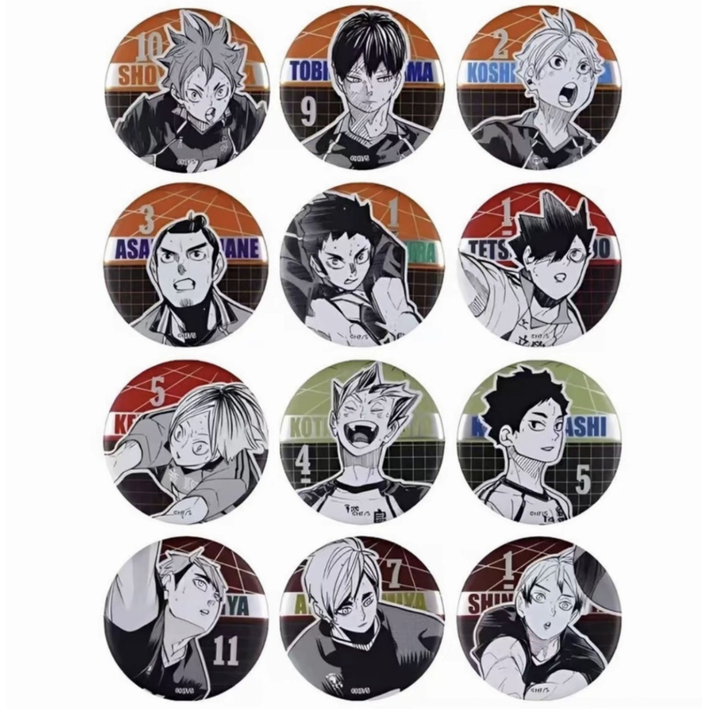 【排球少年】原画十周年浮雕吧唧第二弹动漫周边