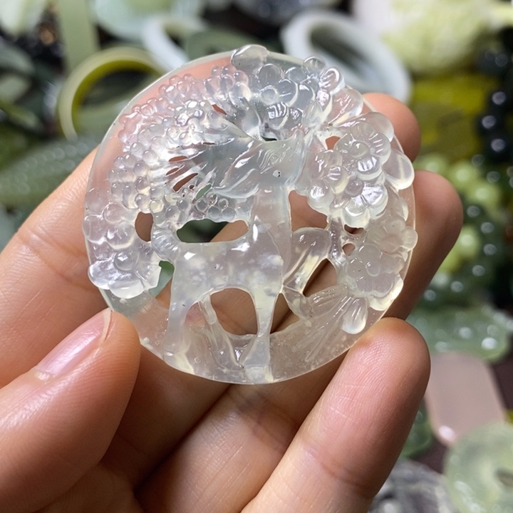岫玉岫玉颈饰未镶嵌爱****白