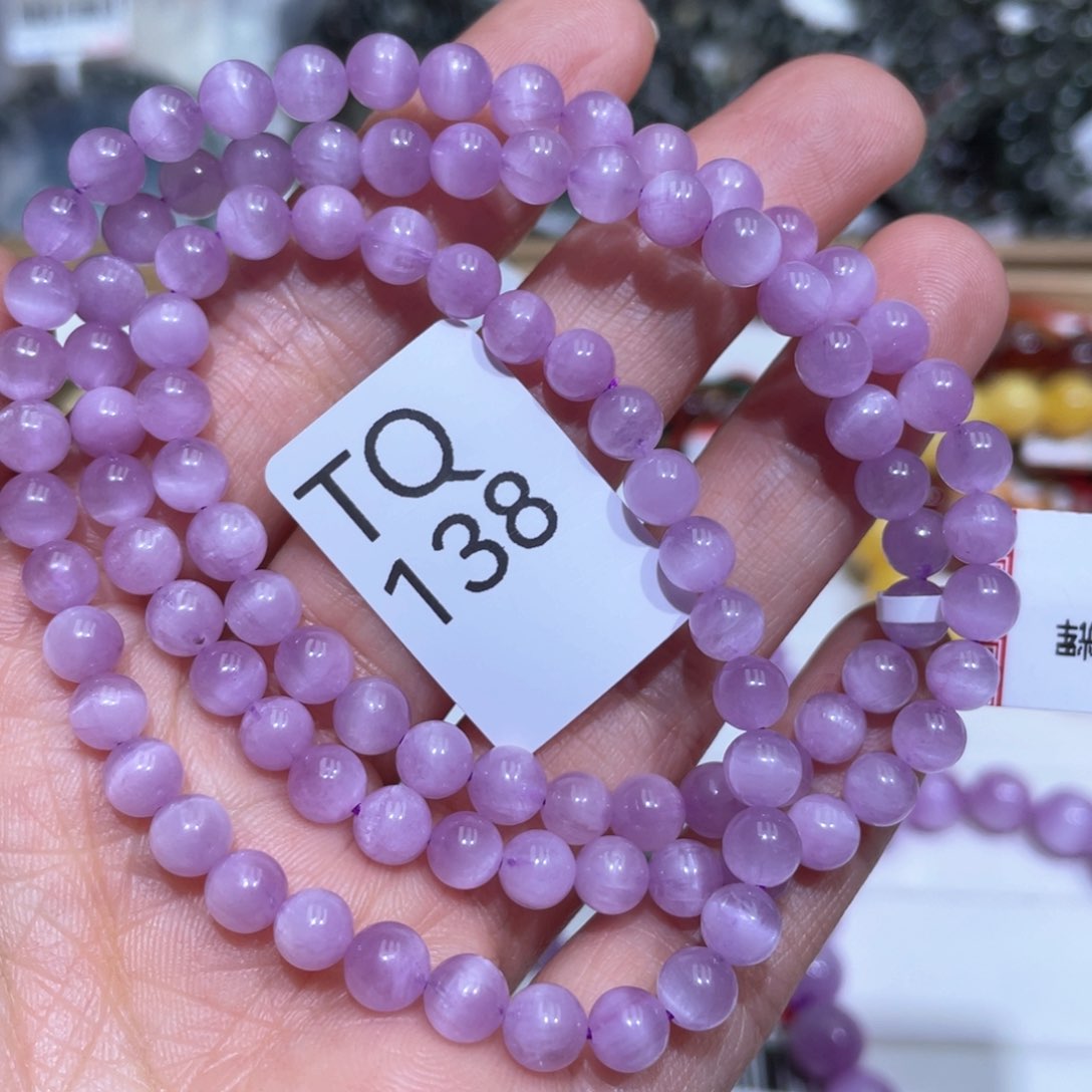 锂辉石手串未镶嵌