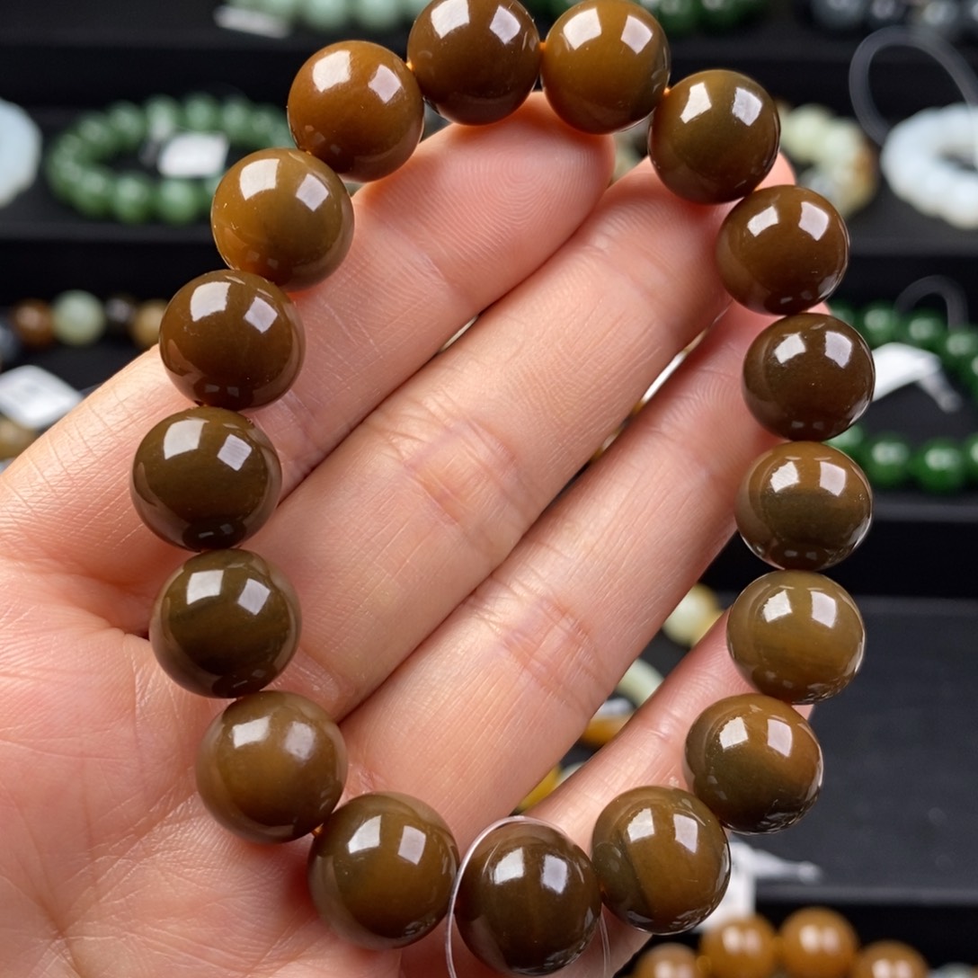 和田玉手串未镶嵌ヅ****式