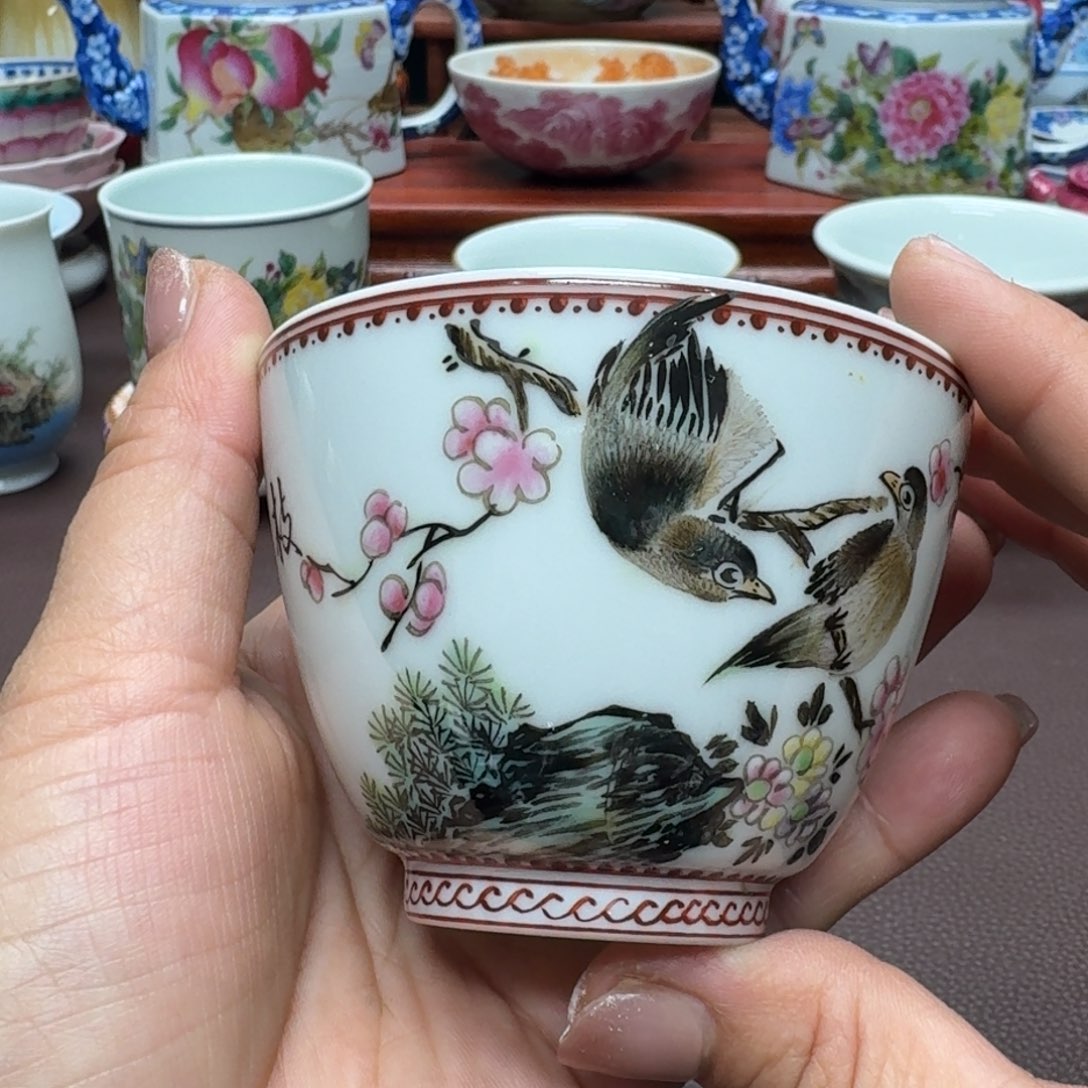 瓷片景德镇仿古手工制作精品展示