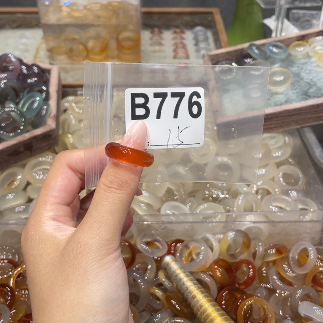 玛瑙/玉髓未镶嵌戒指776