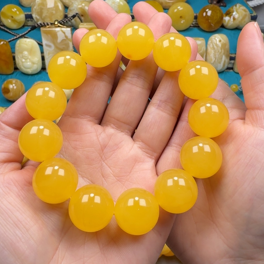 琥珀手链未镶嵌蜜蜡