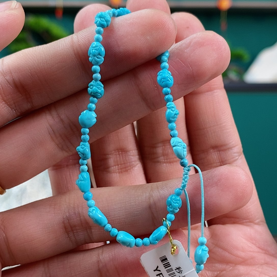 绿松石珠宝奇石未镶嵌十八罗汉