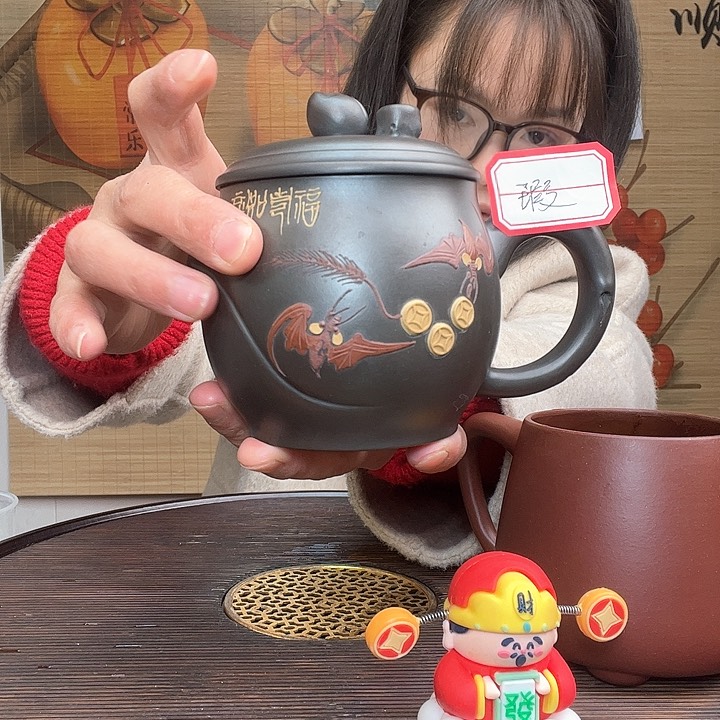 紫砂茶杯原矿紫砂杯