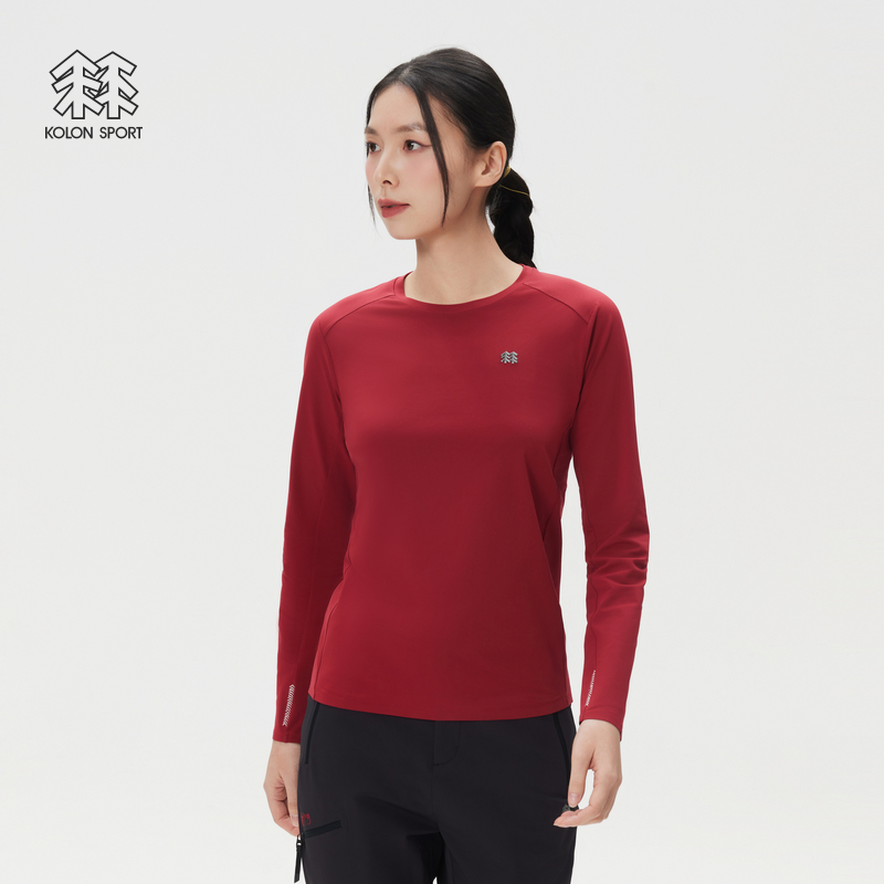 KOLON SPORT可隆吸湿速干T恤女士CNY S-FUNCTIONAL圆领长袖T恤