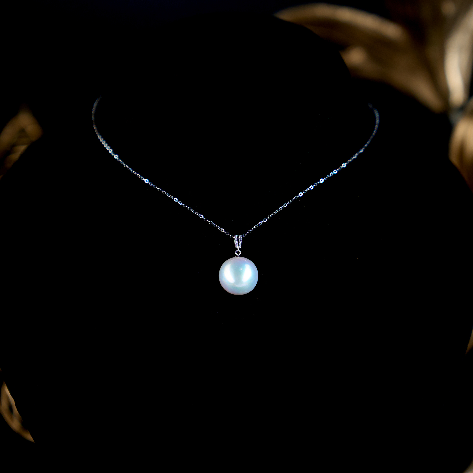 心曼尼 【限量宠粉】淡水白珠大龙珠吊坠13-14mm P003