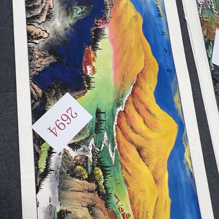 竖款周六愉快哈，山水作品欣赏