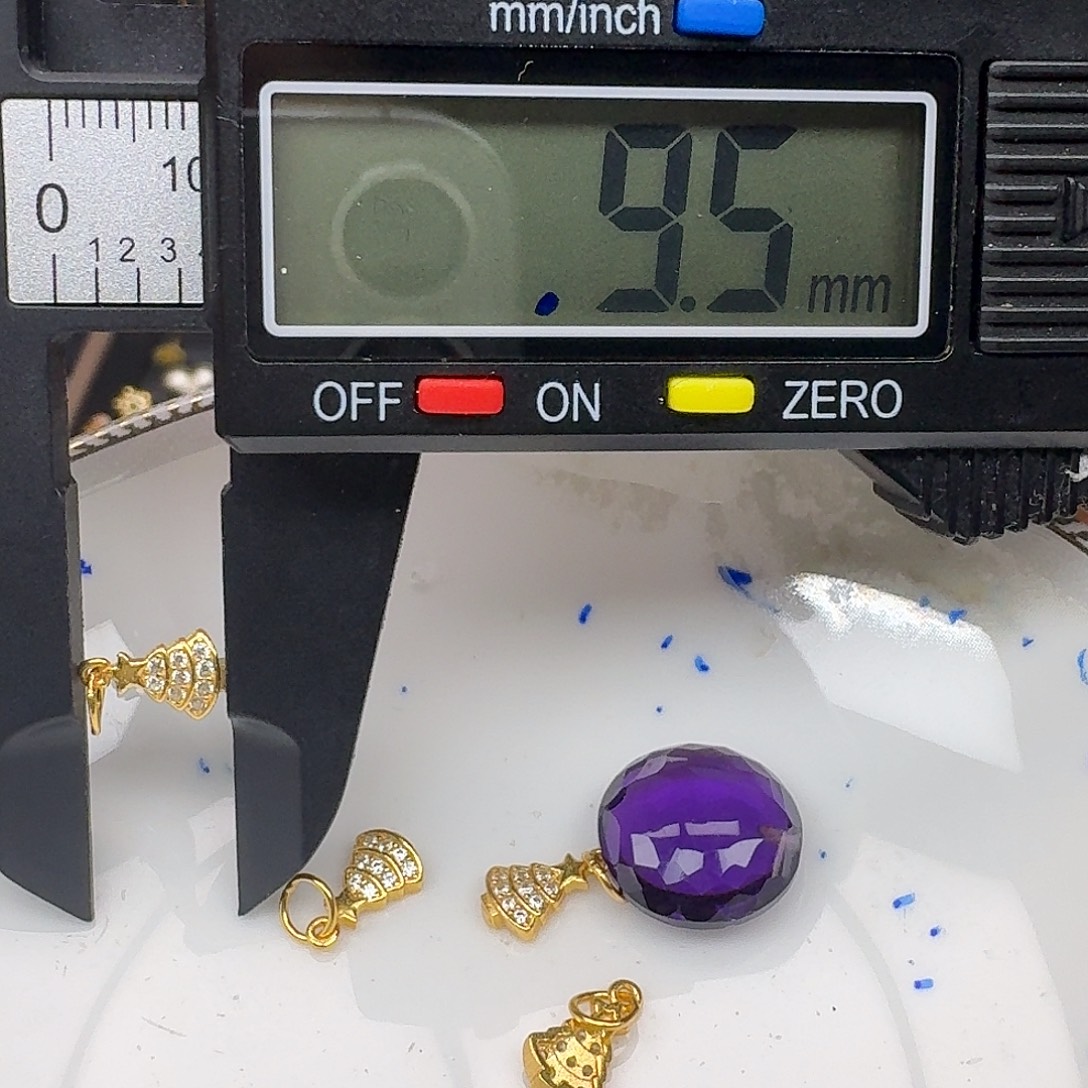 颈饰银S925镶嵌紫晶紫水晶925镶嵌42