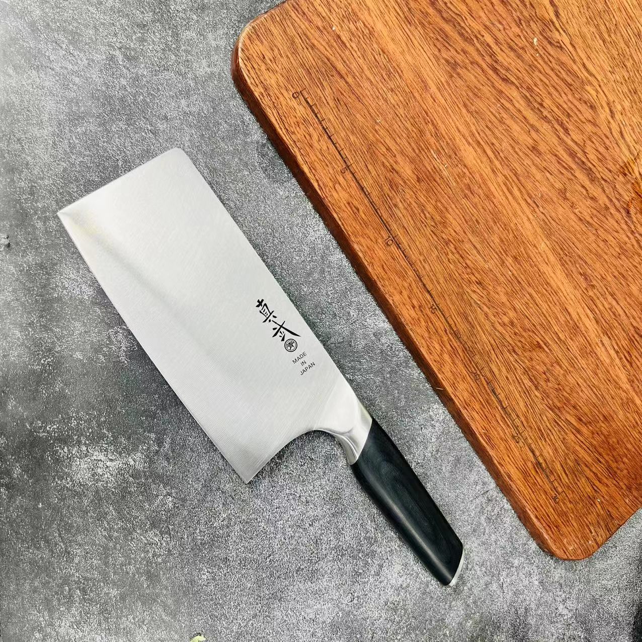 家用菜刀切片刀厨师厨房黑彩木柄切肉切片刀锋利切菜切肉刀具850