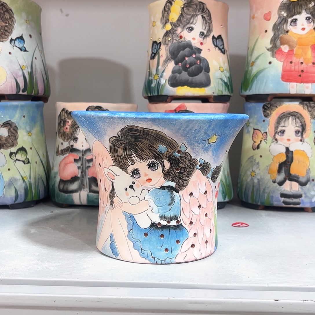 紫砂花盆手工花盆默认微瑕15/12