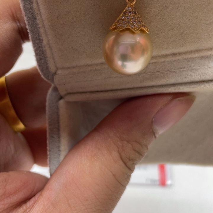 银S925镶嵌海水珍珠颈饰