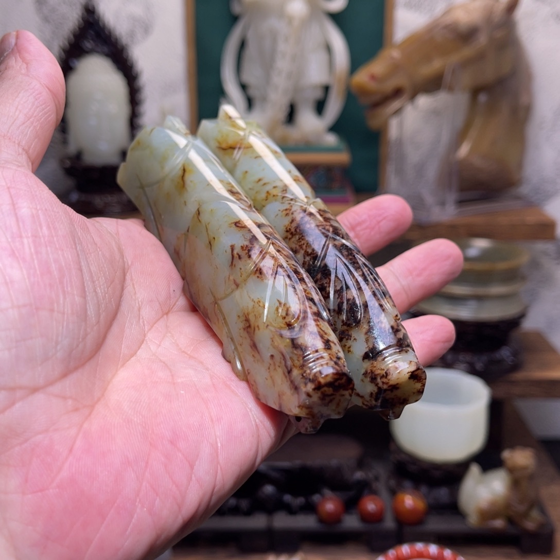 Ⅹ***和田玉未镶嵌挂件