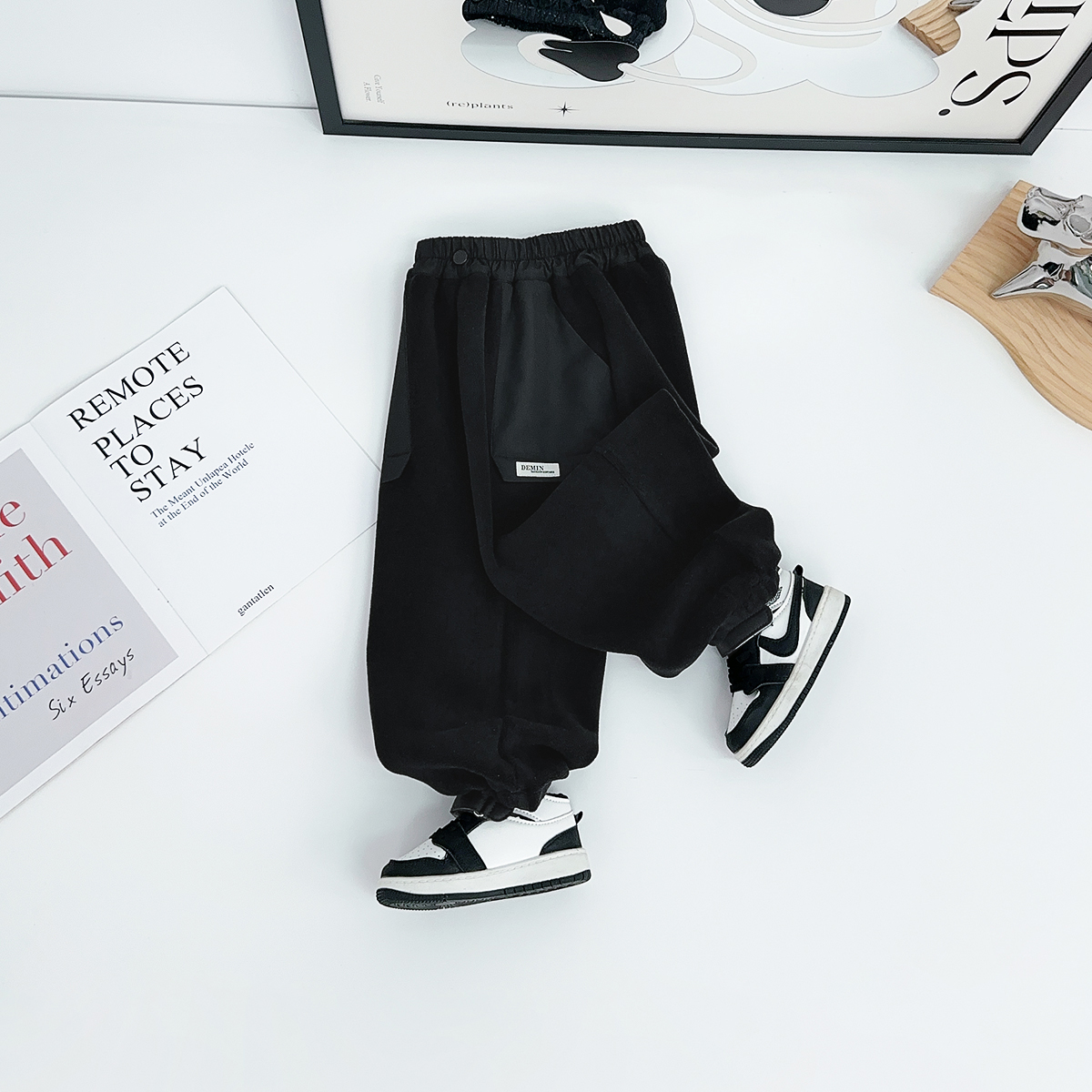 男童加绒加厚裤子儿童休闲裤2025新款秋冬装 WG28710悠悠童话童装