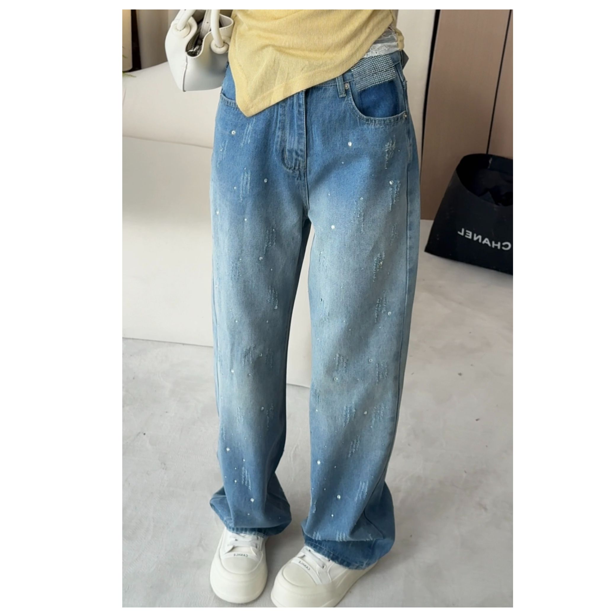 【星夜海】丸子璐春季新款时尚潮牌女装裤预WZLC5NZK1516A