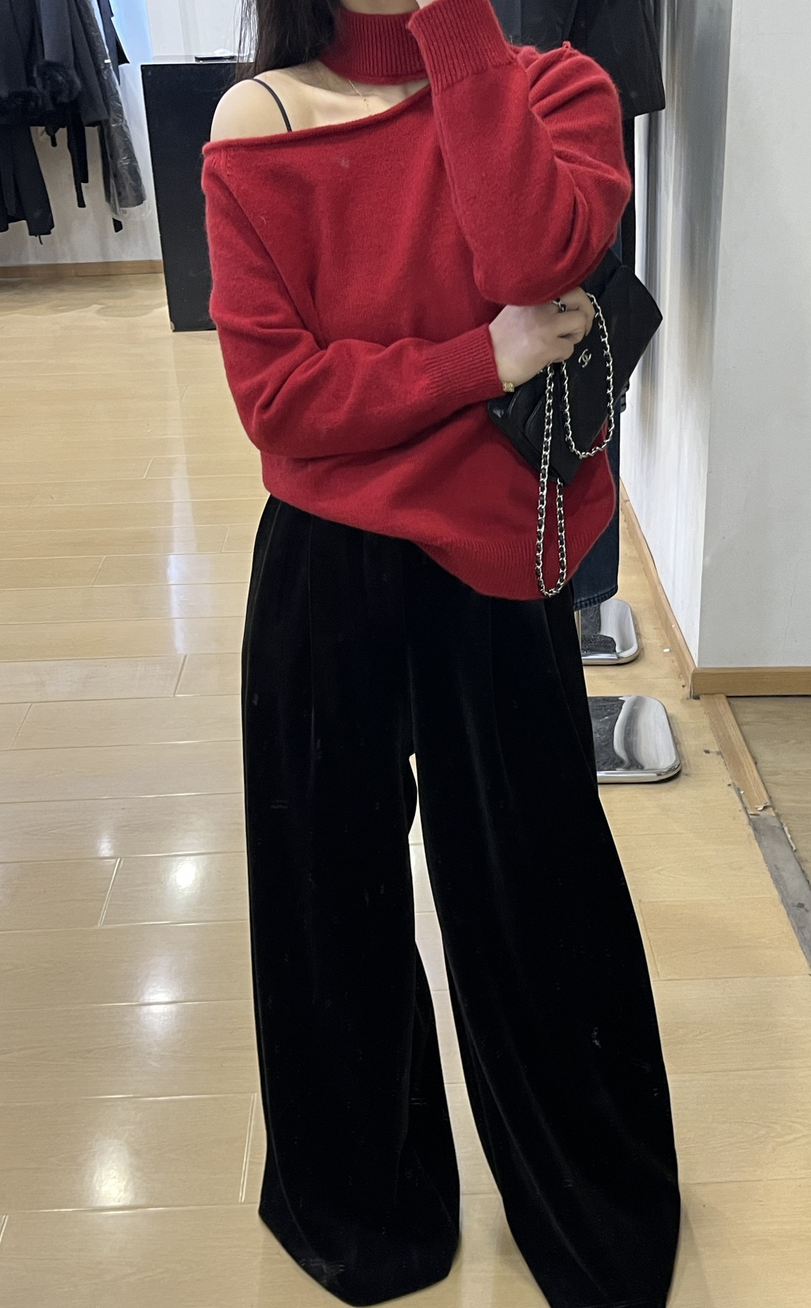 2025新款漏肩休闲毛衣