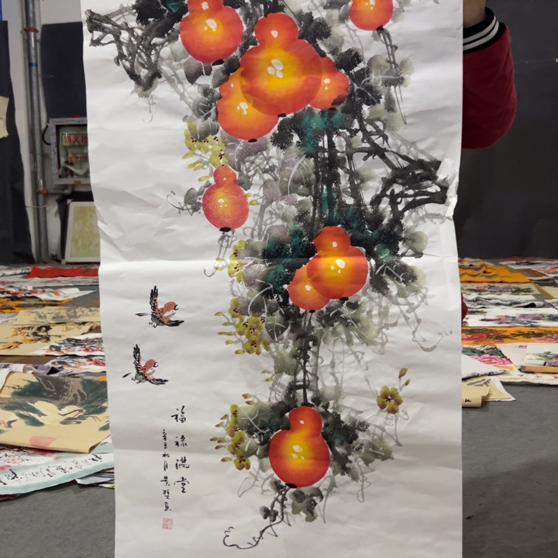 国画国画作品画心一张