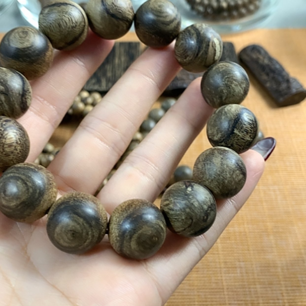 【闪购商品】沉香手串达拉干沉香树心1.7，29.29克