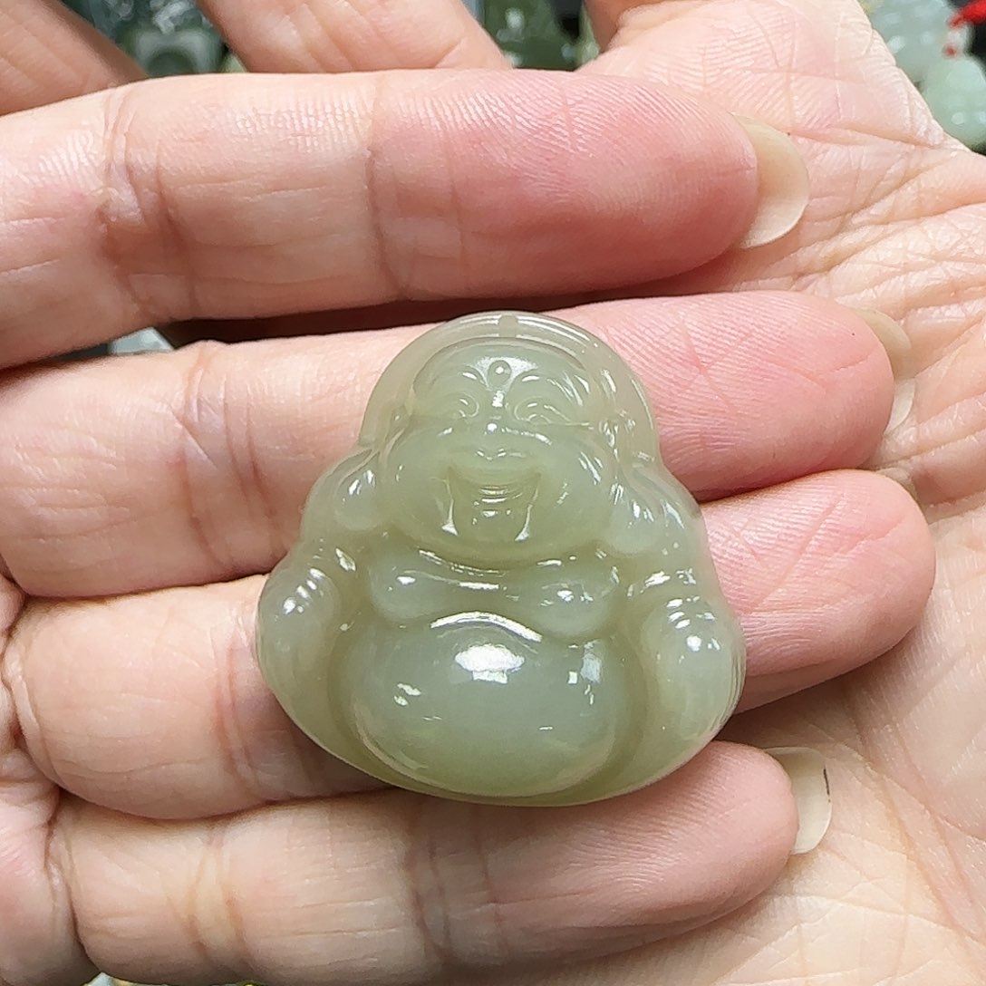 和田玉未镶嵌吊坠(不含链)