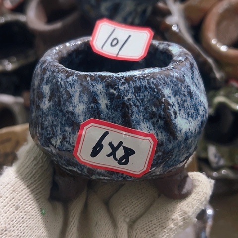 红陶粗陶花盆手工