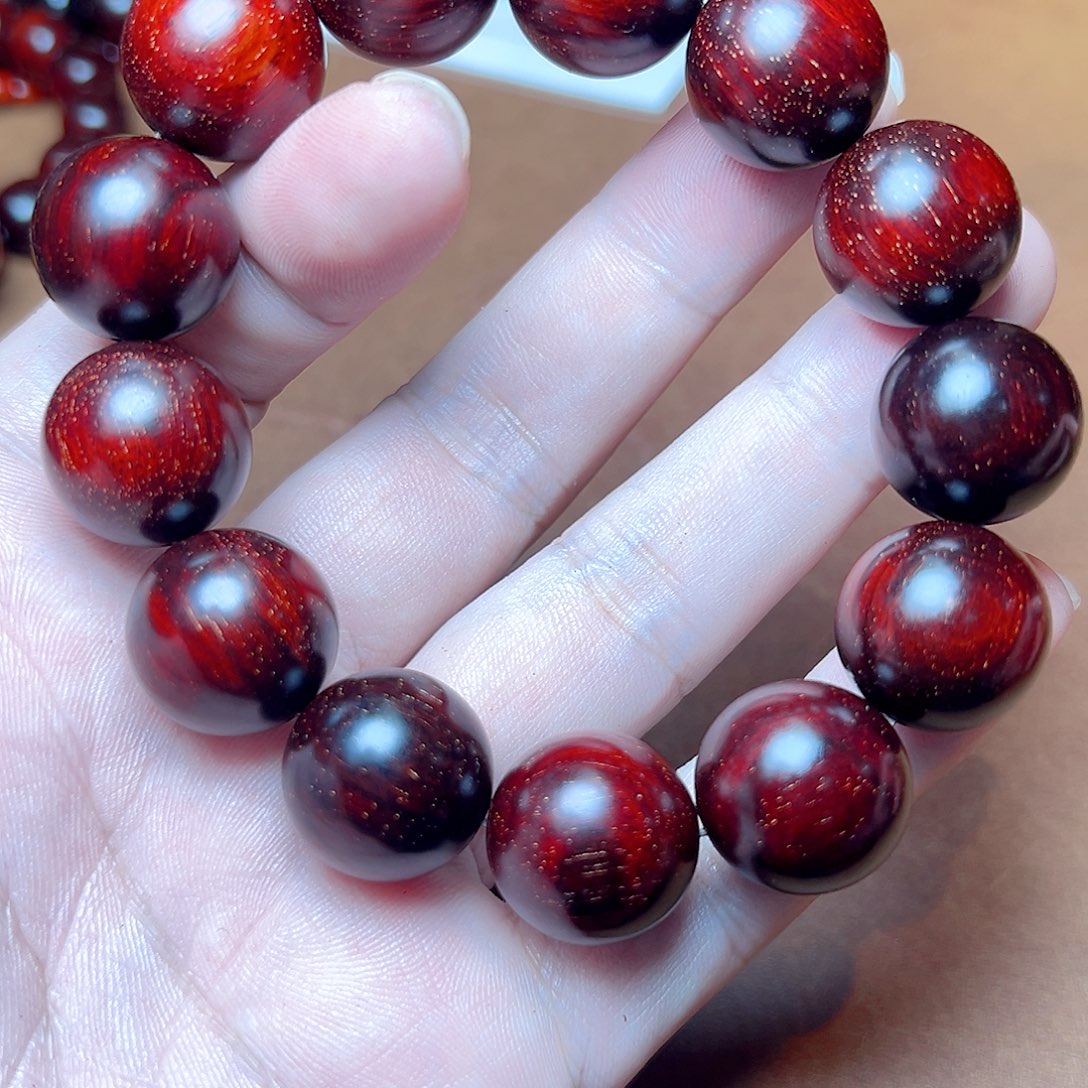 手串/手链小叶紫檀18琴料满星