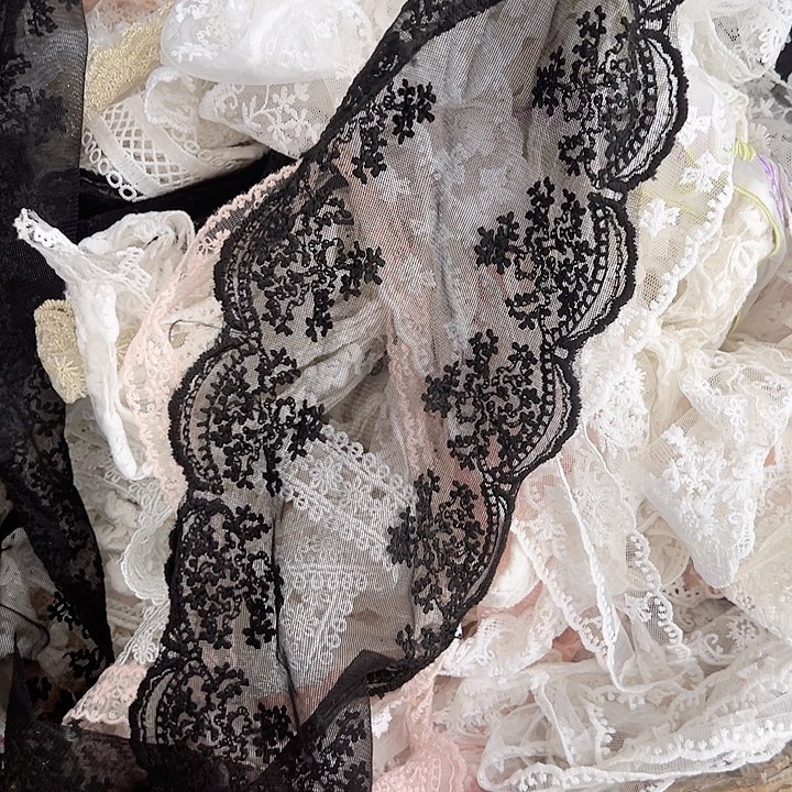 燕子手工拍，14蕾丝黑色5码