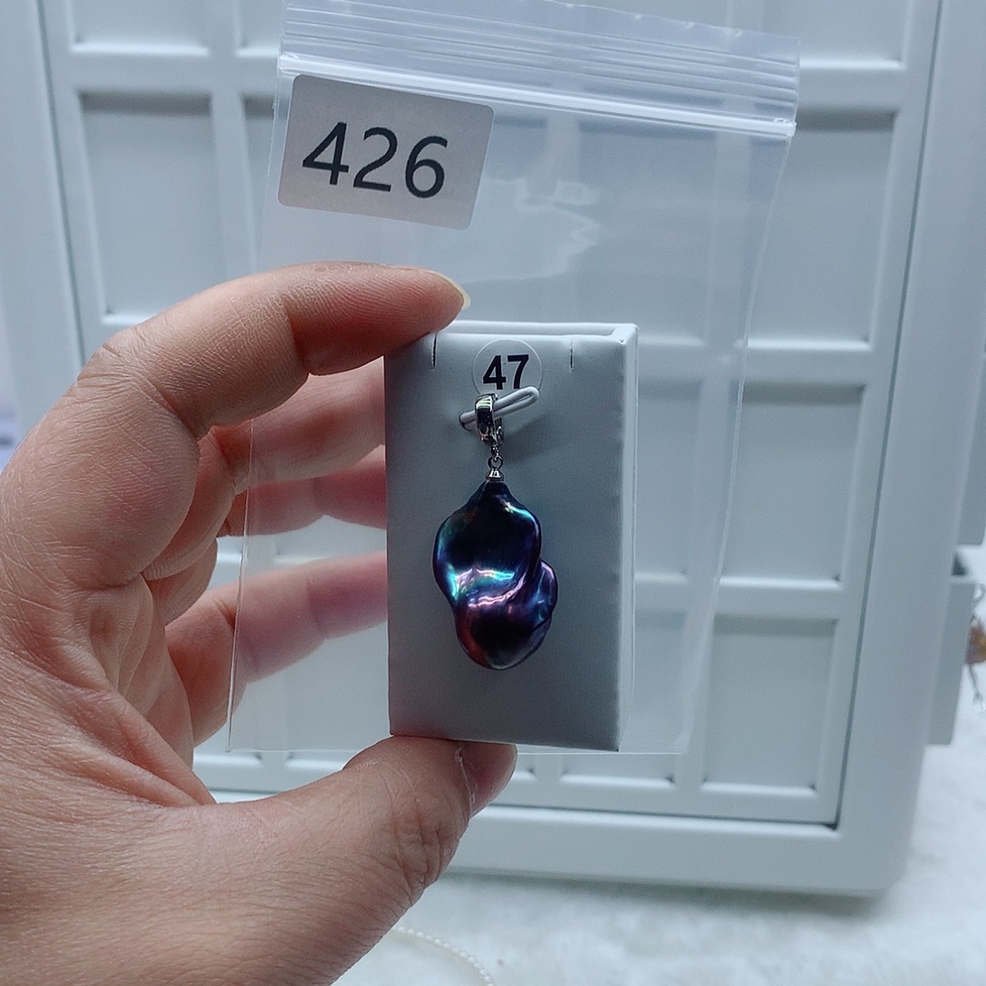 合金淡水珍珠吊坠(不含链)