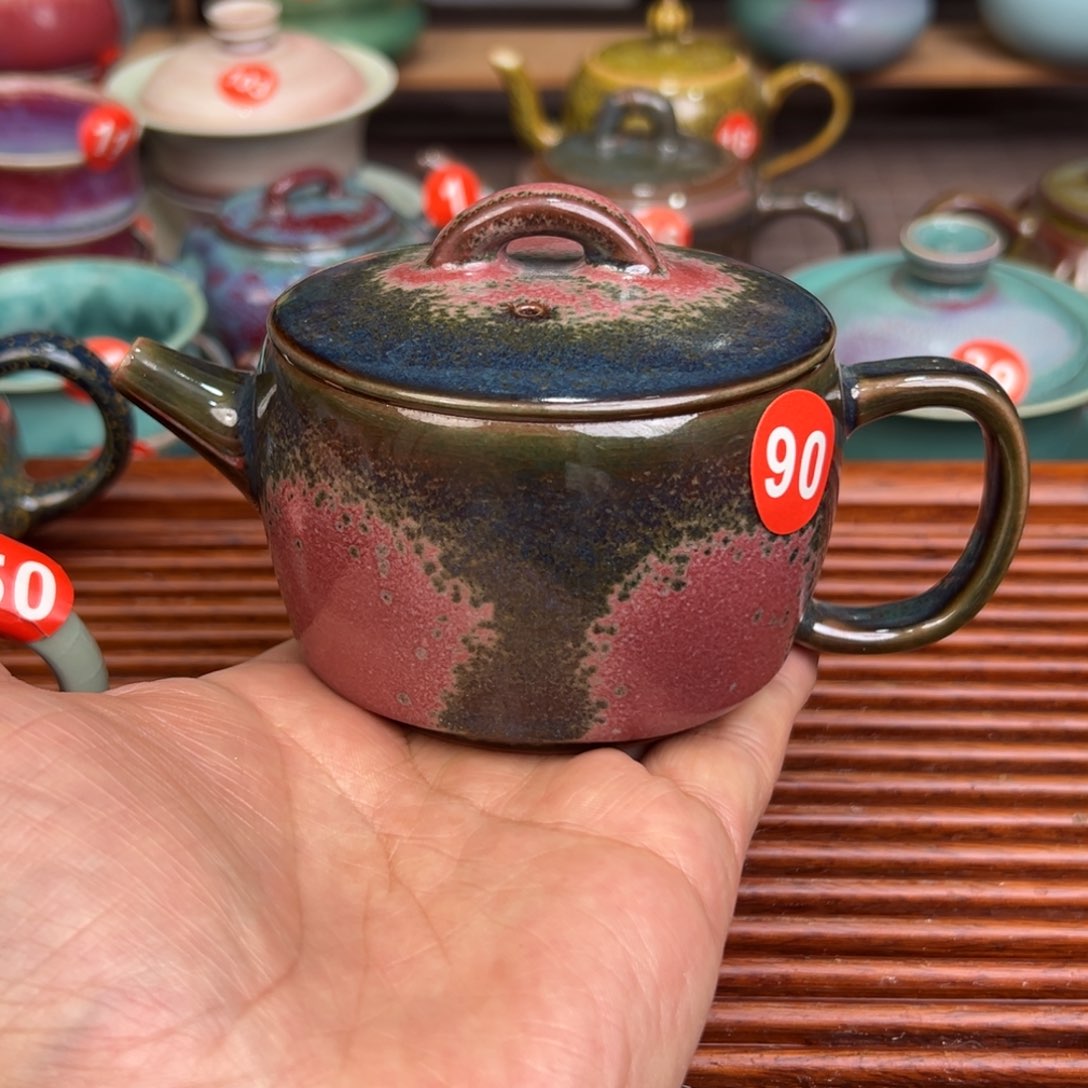 手工制作钧窑茶器