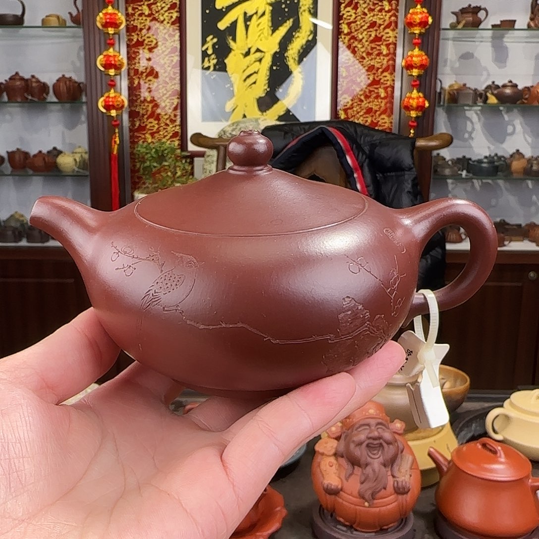 紫砂茶壶婉玉紫泥