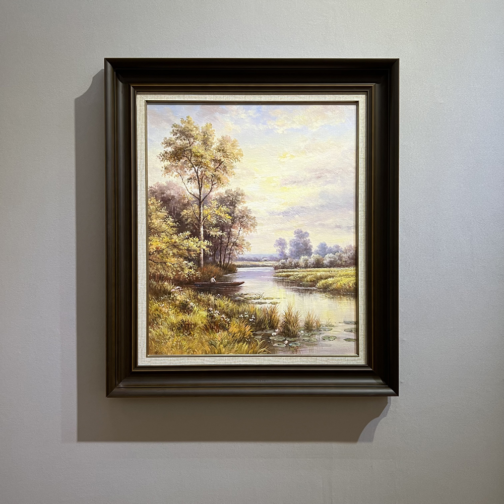 纯手绘风景欧式美式古典油画客厅玄关餐厅卧室书房挂画