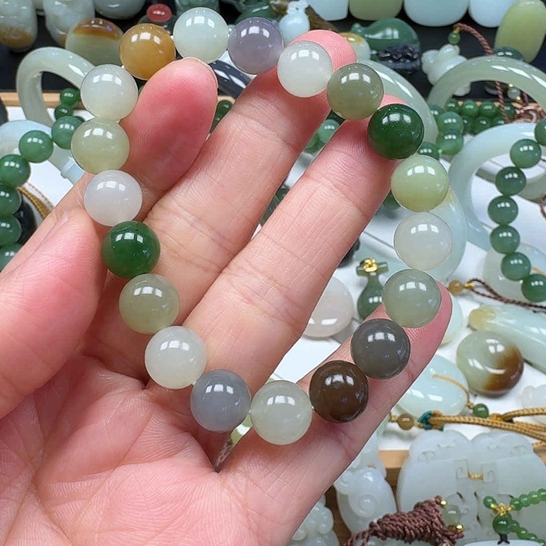 和田玉未镶嵌手链