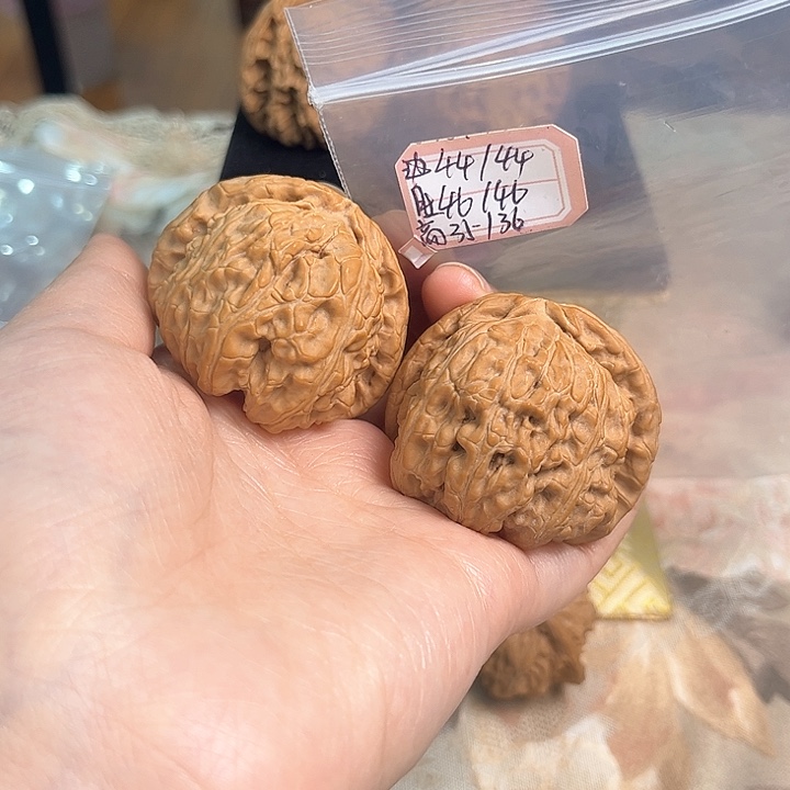 文玩核桃把件白狮子