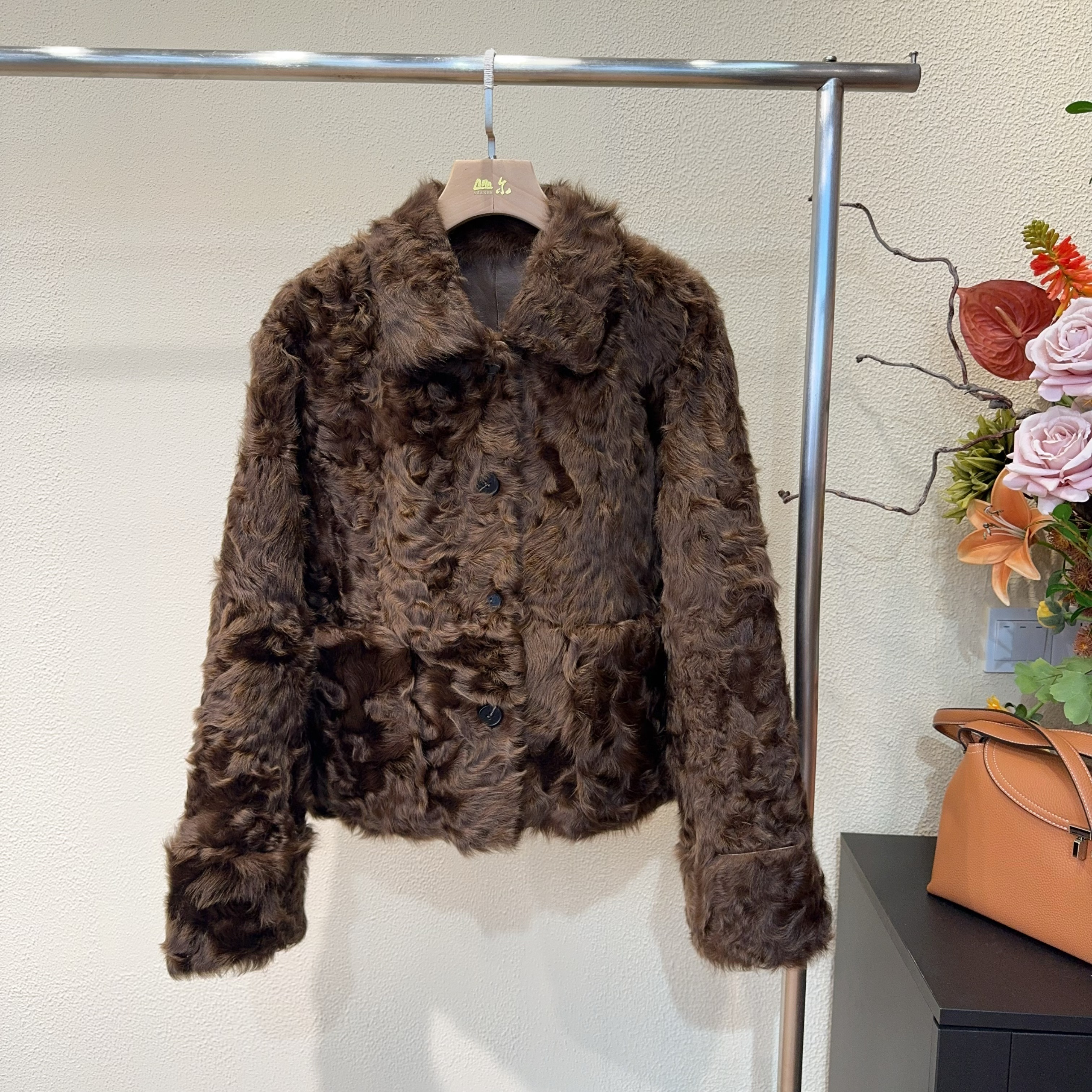 山.尔【泽涧】LW稀缺小湖羊皮毛一体冬款外套