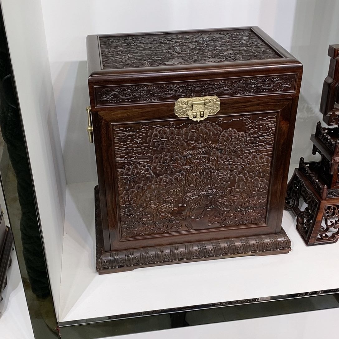 红酸枝木类成套家具毒*首饰盒