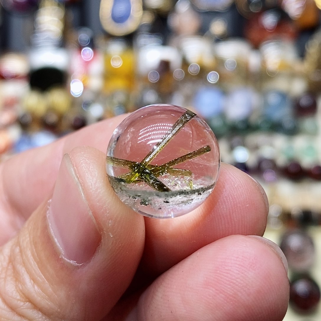 水晶单珠未镶嵌福**全天然精致水晶单珠