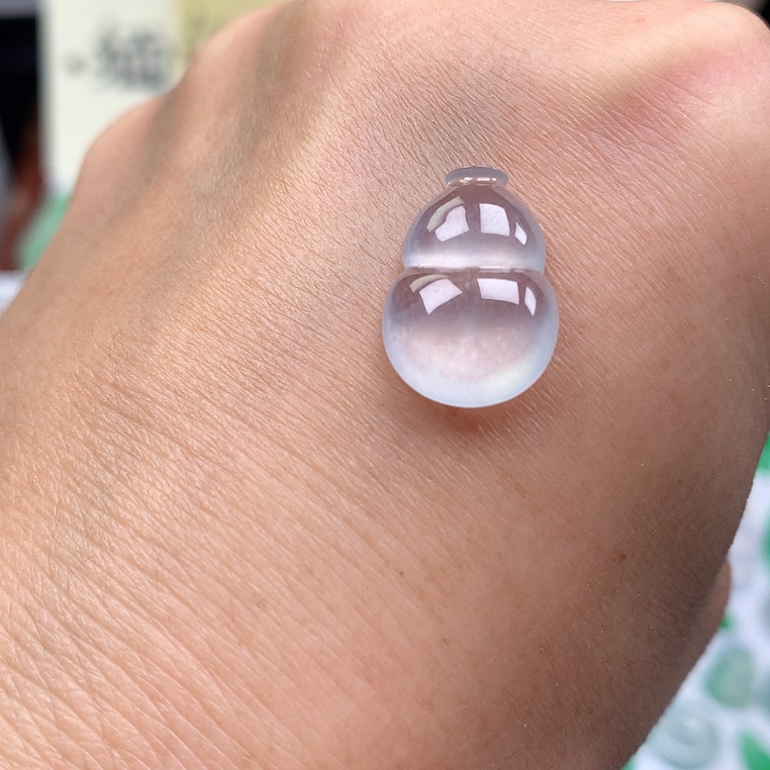 翡翠裸石缅甸天然A货翡翠冰种葫芦