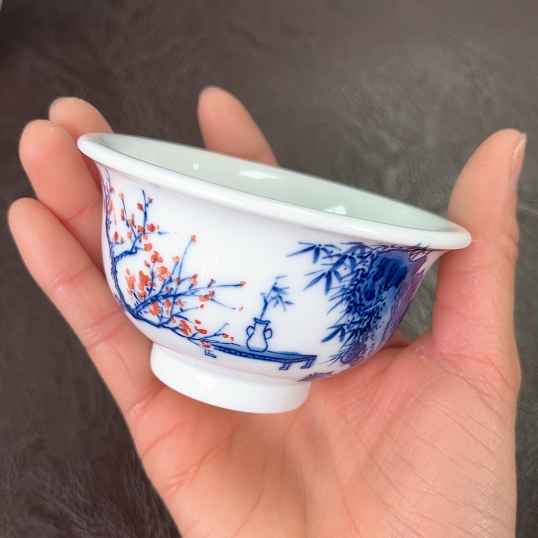 杯手绘高温瓷器瓷器