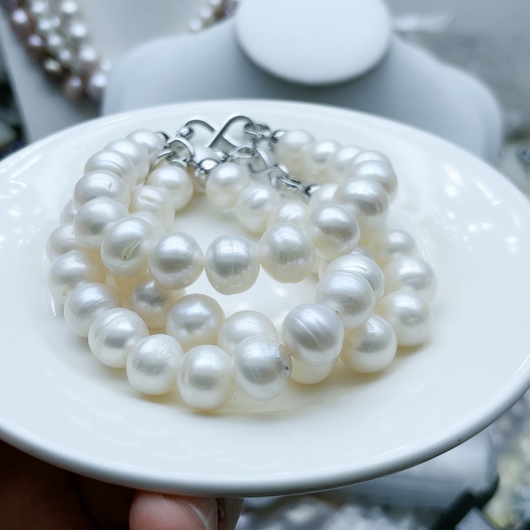 淡水珍珠颈饰钛钢