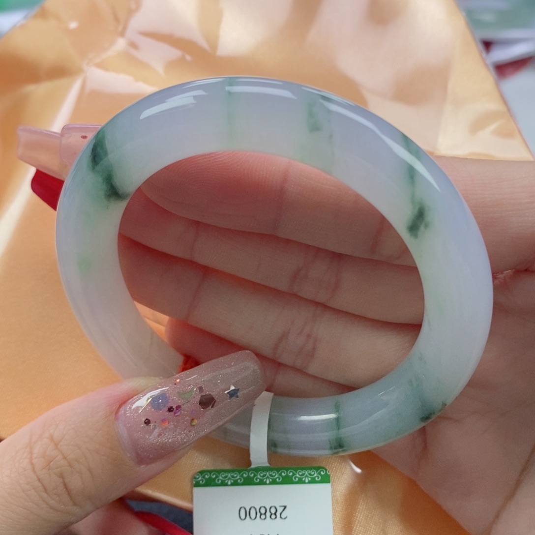 【闪购商品】翡翠手镯未镶嵌51.3圆条