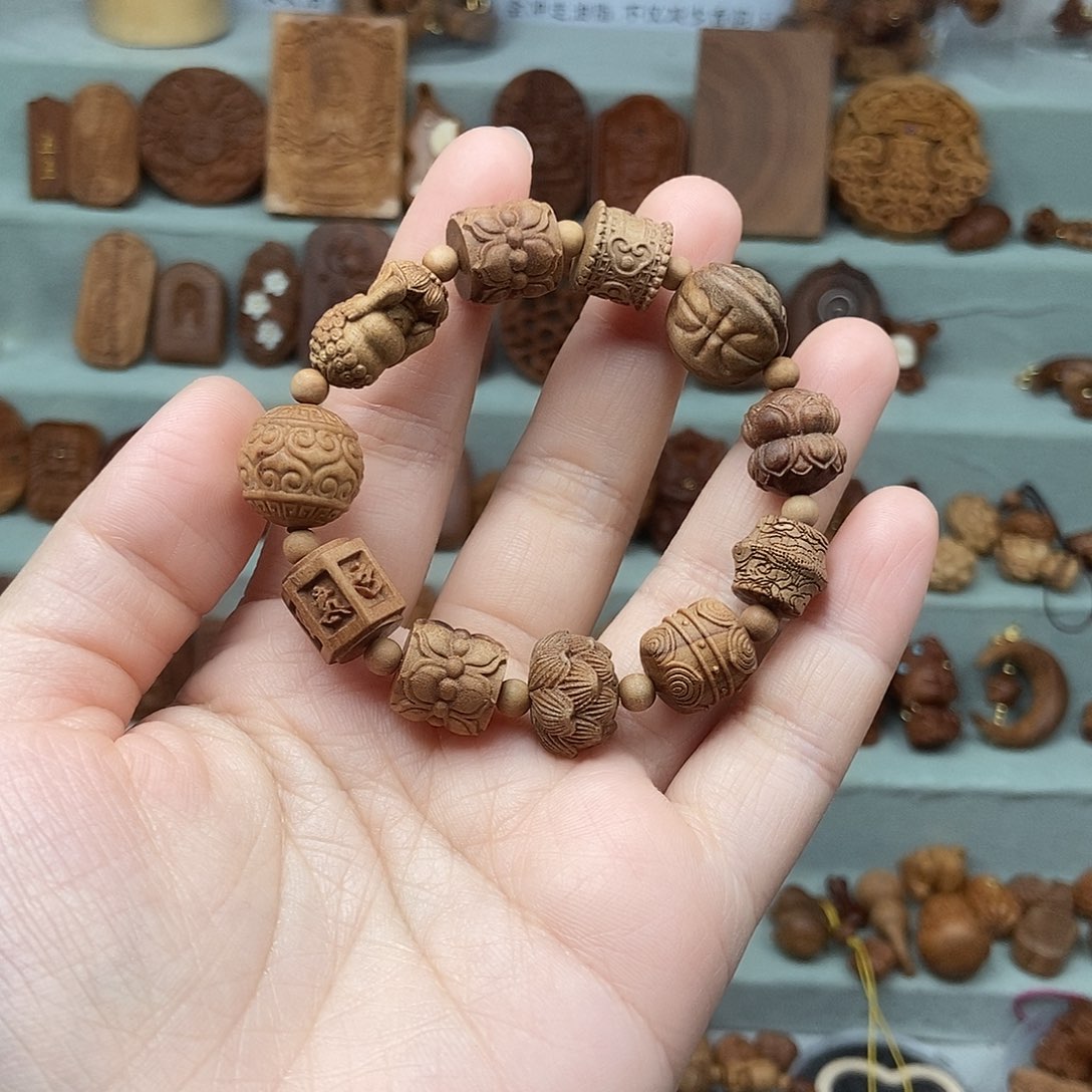 檀香木无事牌暖*楊默认微瑕