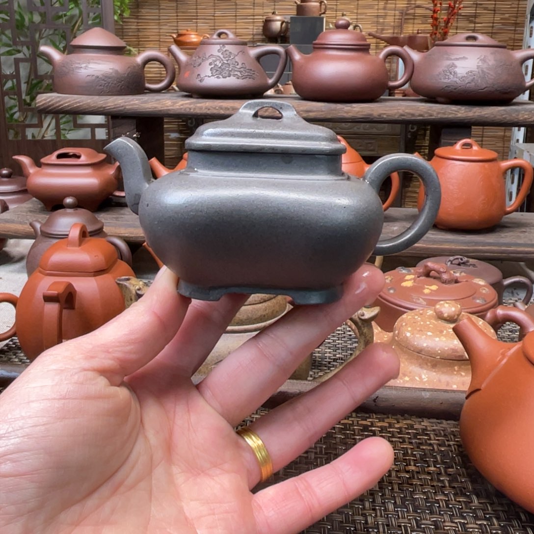 紫砂茶壶宜兴原矿紫砂手工制140